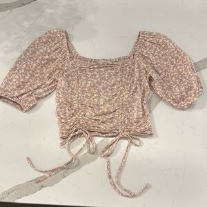 SO Floral Puff Sleeve Top